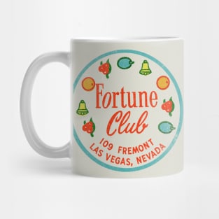 Retro Vintage the Fortune Club Casino Dowtown Las Vegas Mug